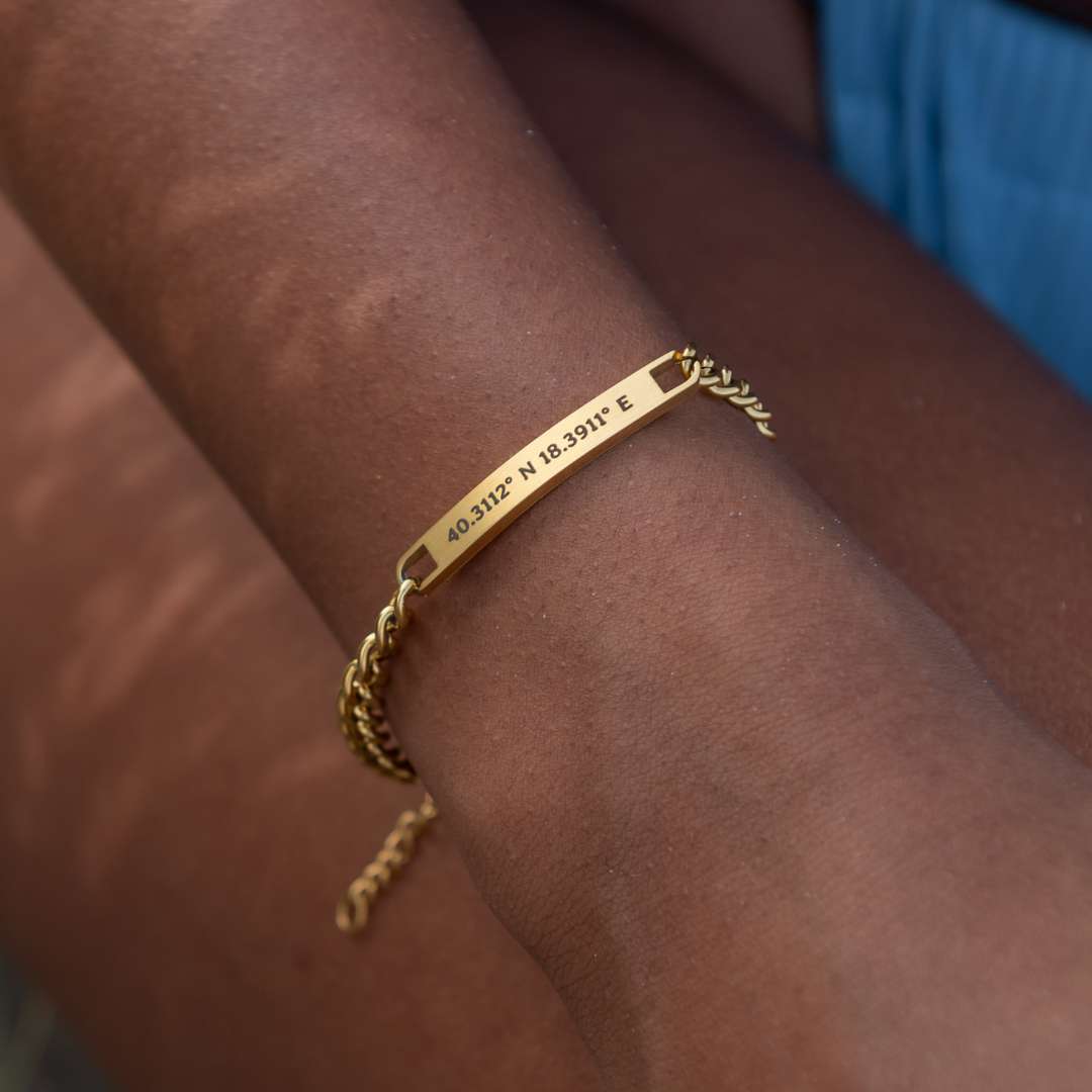 Bracelet personnalisé avec chaîne