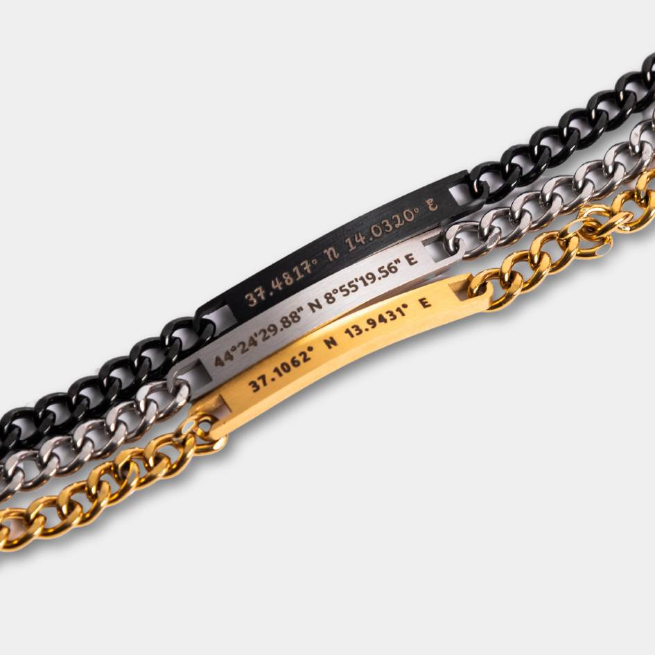 Bracelet personnalisé avec chaîne