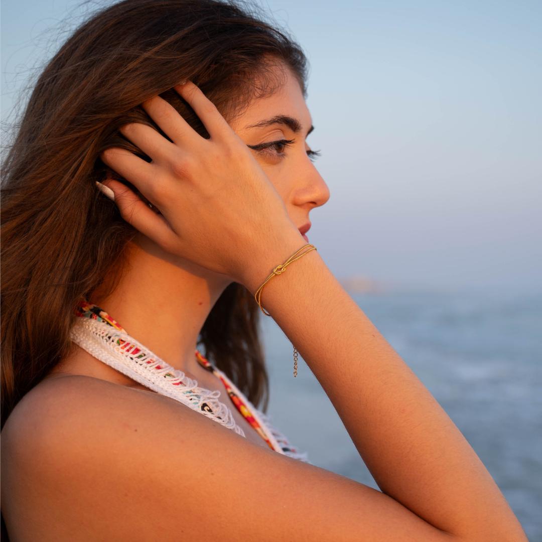 Coppia di 2 Bracciali Nodo dell'Amore - Confezione Regalo con Certificato di Promessa