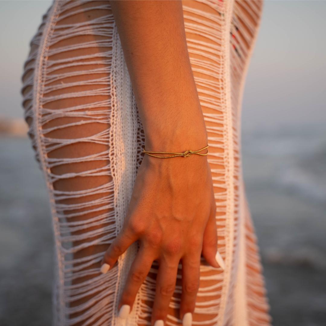 Coppia di 2 Bracciali Nodo dell'Amore - Confezione Regalo con Certificato di Promessa