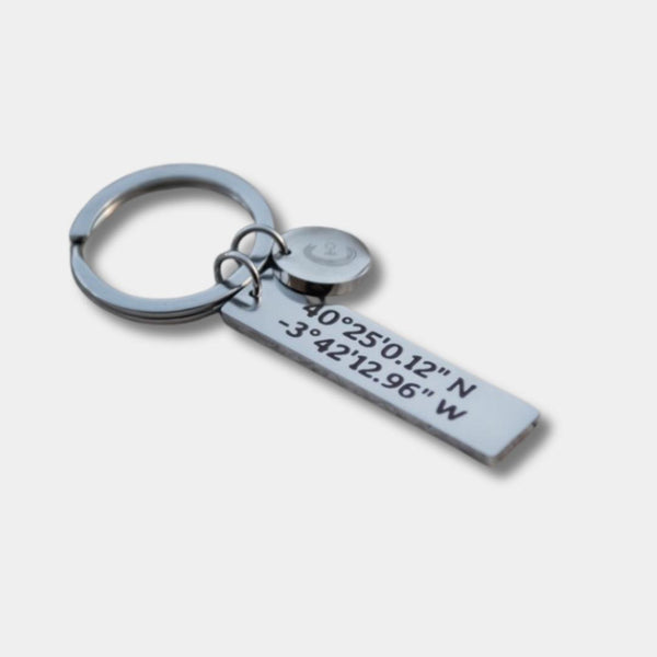 AllerPierce Portachiavi Personalizzato 'Best Dad In The World' - Acciaio Inox, Inciso, Regalo Per Papà, Festa Del Papà