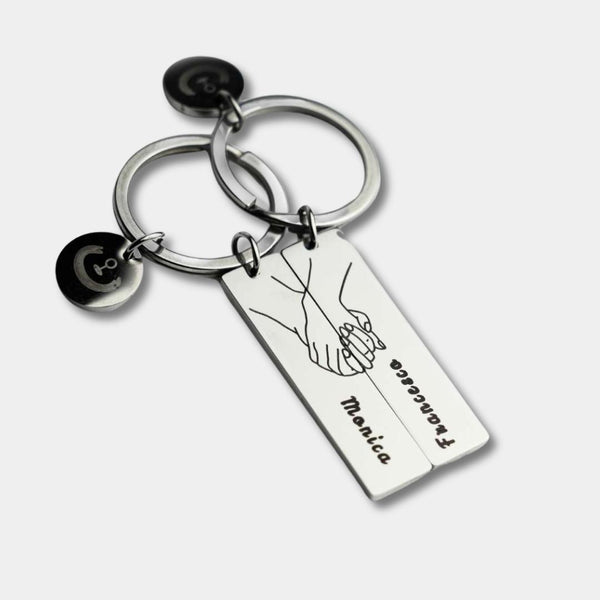 Jbniuay Coppia di portachiavi regalo per partner, 2 pezzi, puzzle portachiavi con incisione – Per sempre ed eterno – portachiavi, Colore acciaio inossidabile/nero, Nicht anwendbar Jbniuay Coppia di portachiavi regalo per partner, 2 pezzi, puzzle portachiavi con incisione – Per sempre ed eterno – portachiavi, Colore acciaio inossidabile/nero, Nicht anwendbar