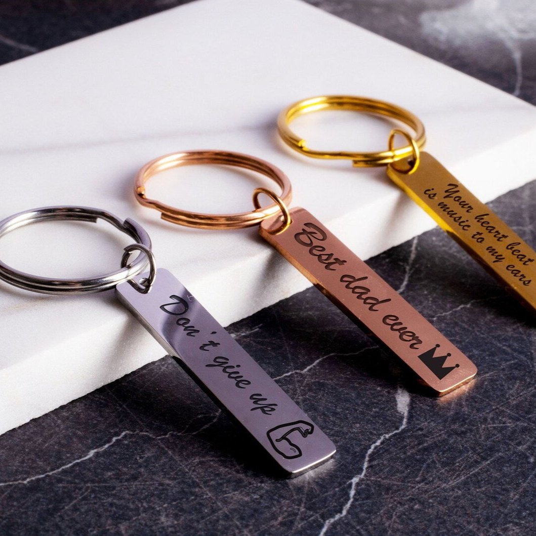 Portachiavi Personalizzato Lucido con Incisione