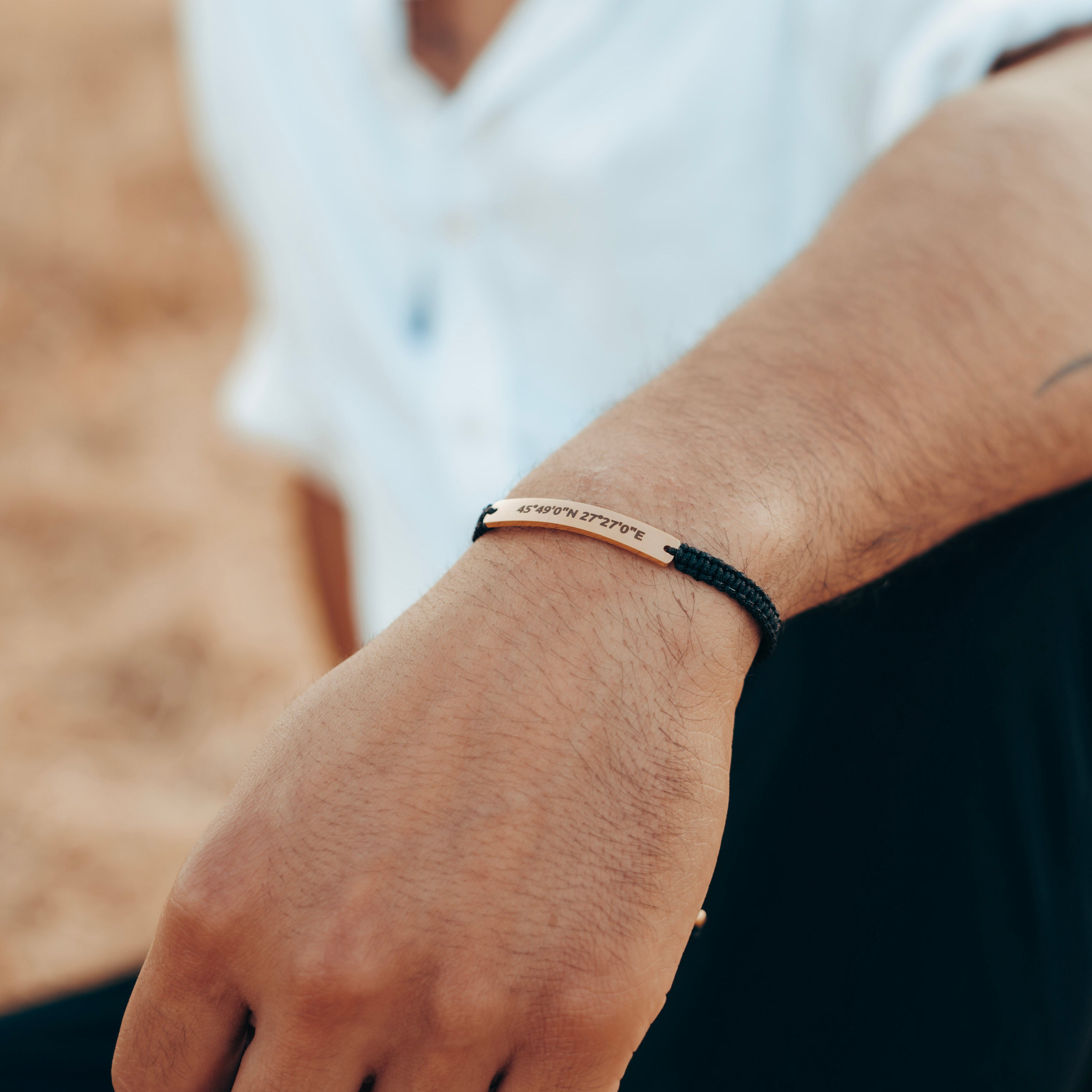 Braccialetti per coppie personalizzati in acciaio inossidabile Braccialetti per coppie personalizzati in acciaio inossidabile